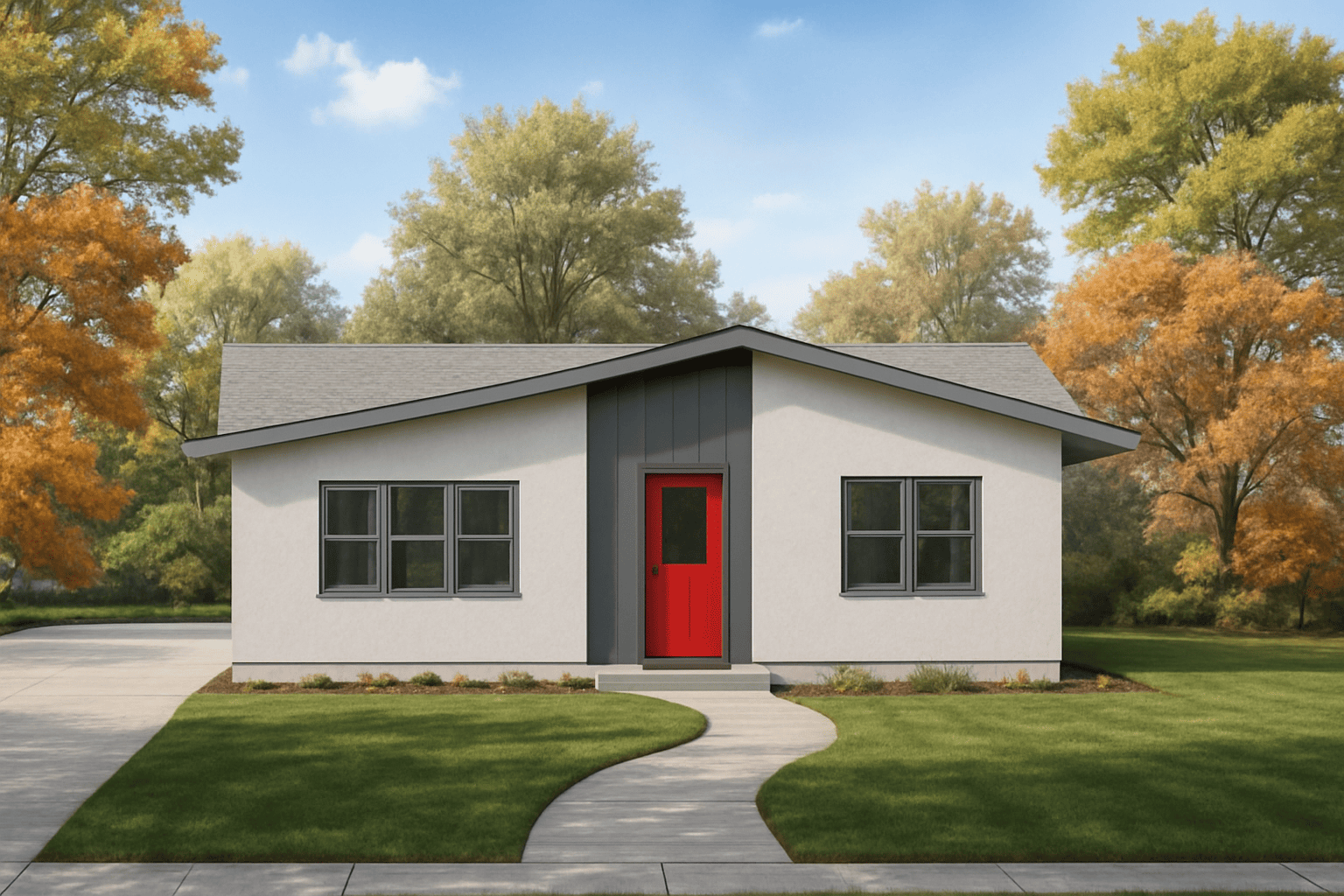 The Gregory 1600 sq ft - Facade view 1